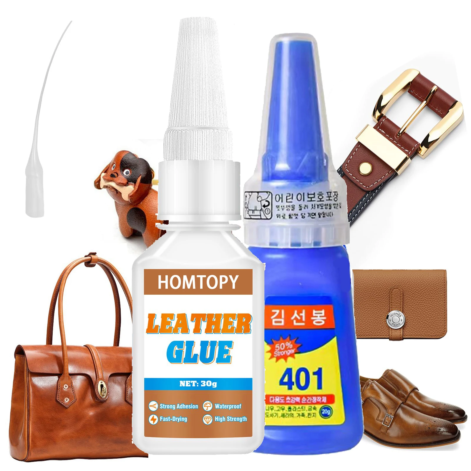 

Leather Glue Instant Dry Waterproof Repair for Leather Shoes Handbags Belts - Quick Fix Adhesive for Leather Products