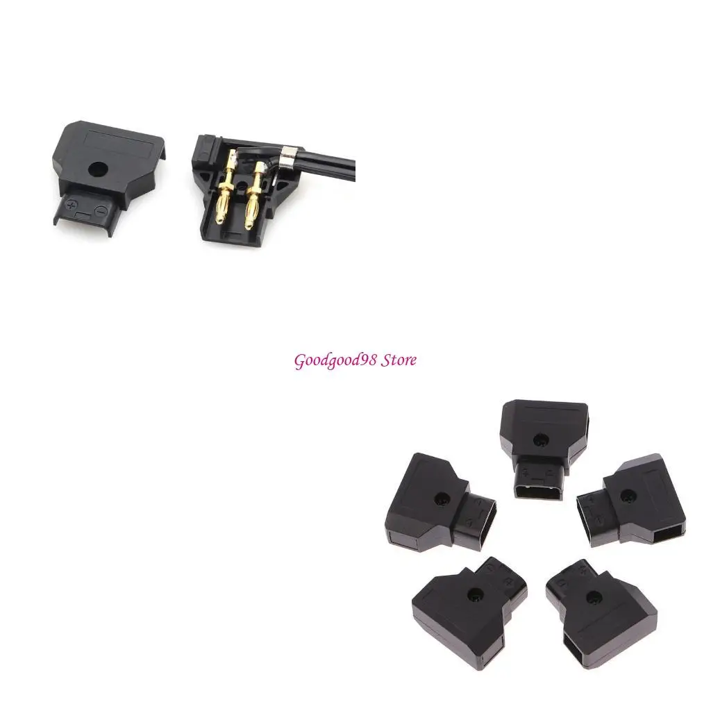 

5 Pcs D-Tap Plug DIY For DSLR Rig Power Cable V-mount Anton Battery Male