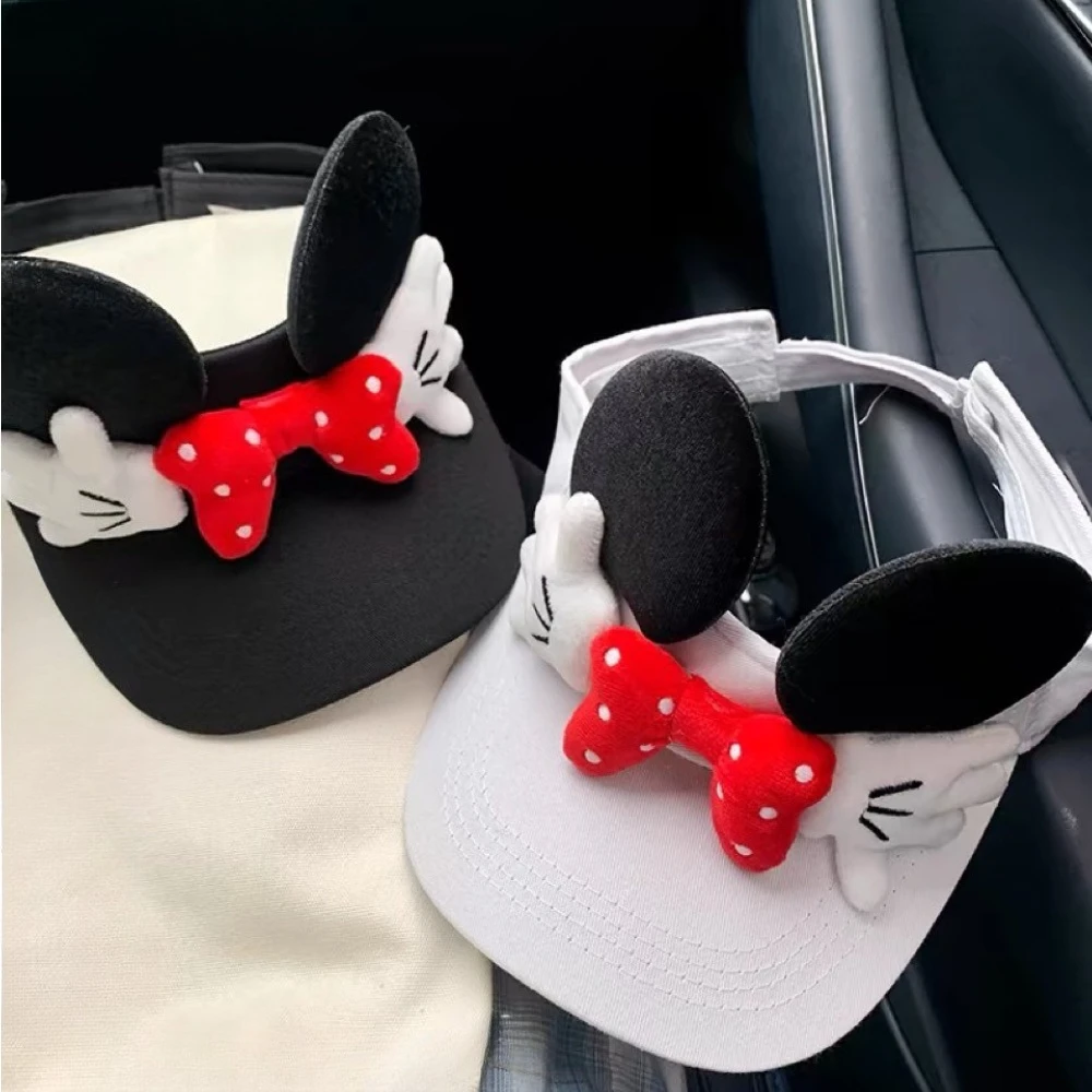 Cute Cartoon Mickey Hat Women's New Summer Fashion and Versatile Travel Sun Protection Peaked Hat Suitable for Outdoor Travel view 6
