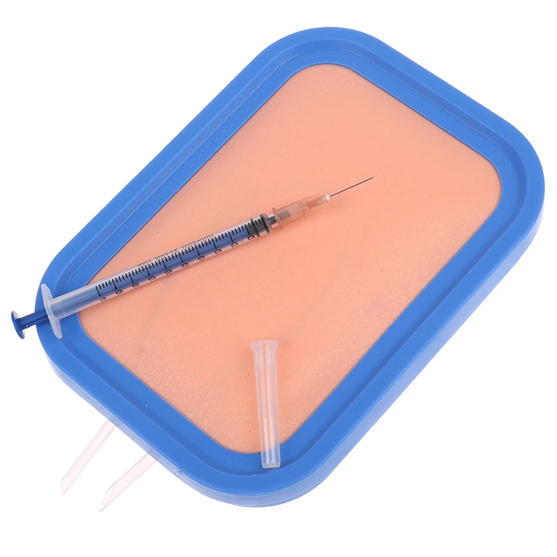 Practical Venipuncture Injection Silicone Training Pad Human Pad Moudel Set