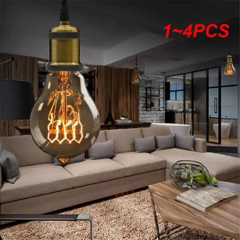 

1~4PCS Vintage Retro Edison Lamp E27 Socket Pendant Lights Bulb Socket Screw Base Aluminum Light Industrial Retro Lamp Holder