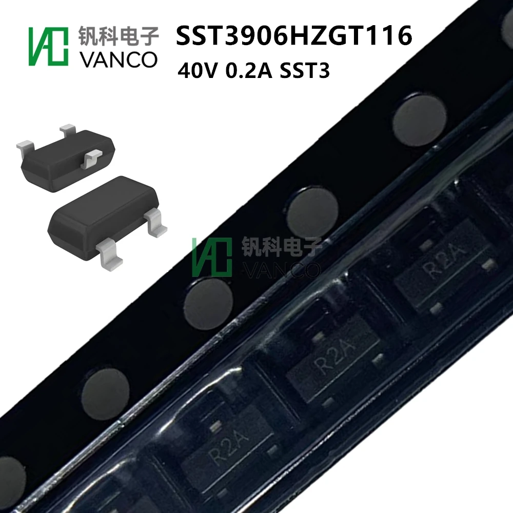 100 Stuks Transistor Kit SST3906HZGT116 Trans Pnp 40V 0.2A SST3 In Sctock