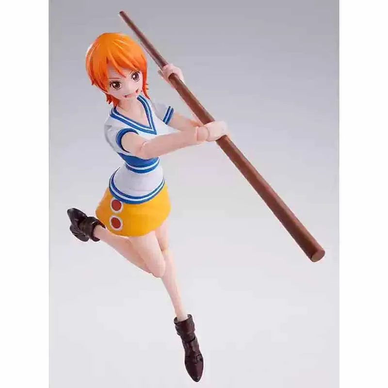 Hochwertige Bandai Original SHF Anime Figur One Piece Nami Romantic Dawn Anime Actionfiguren Spielzeug für Jungen/Mädchen/Kinder
