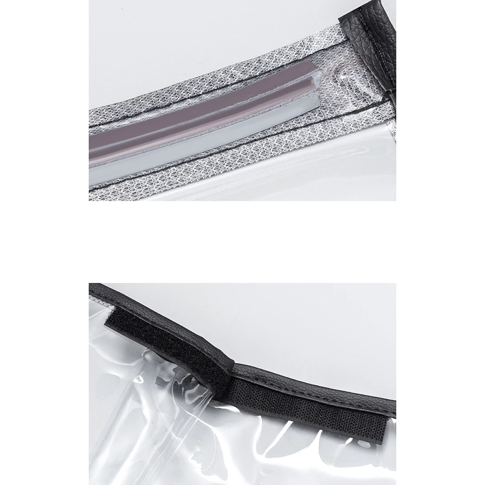 Transparent PVC Rain Cover With Magnetic Strips For Electric Vehicle Charging Port Outdoor Waterproof Protection Accessory