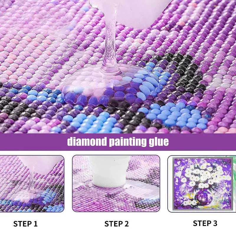 120ML Diamond Painting Sealer 5D Diamond Painting Art Glue Permanent Hold & Shine Effect Sealer Diamond Painting Puzzle