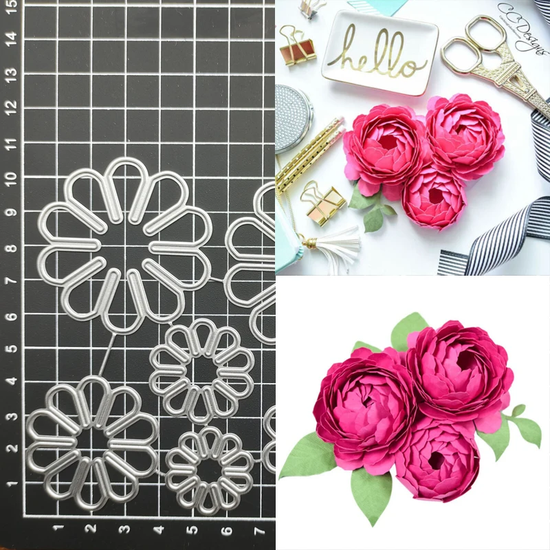 

Flowers Craft metal cutting dies cut die Scrapbook paper craft knife mould blade punch stencils dies