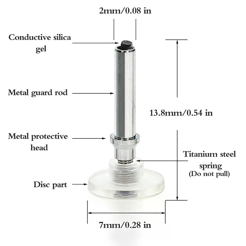 10PCS Universal Ersatz Disc Spitze Stylus Stift Tipps Runde Transparente Disc Spitze Für Touchscreen Tablet Telefon