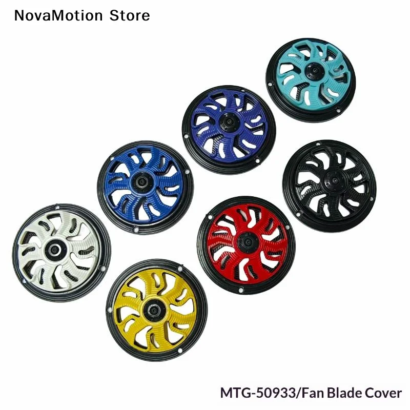 [NM]Universal Motorcycle Rotating Fan Cover Plastic Spinner Radiator Protective Decoration Universal Cooling Blade Protector[NM]