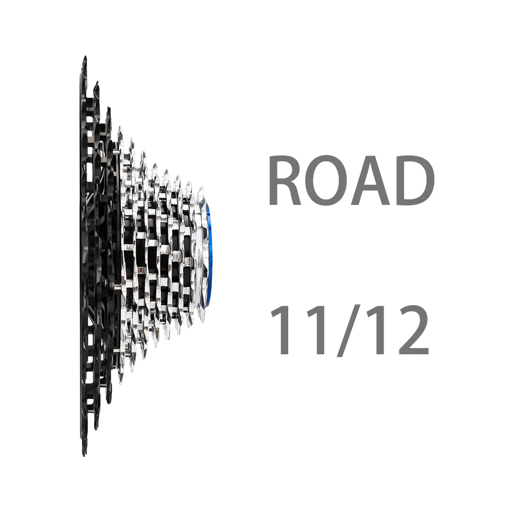 ZTTO 11/12 Speed Ultraight Road Bike Cassette Black-silver 11s 28T Sprocket 11-30T 11-32T 11-34T Freewheel Gravel Cassette K7