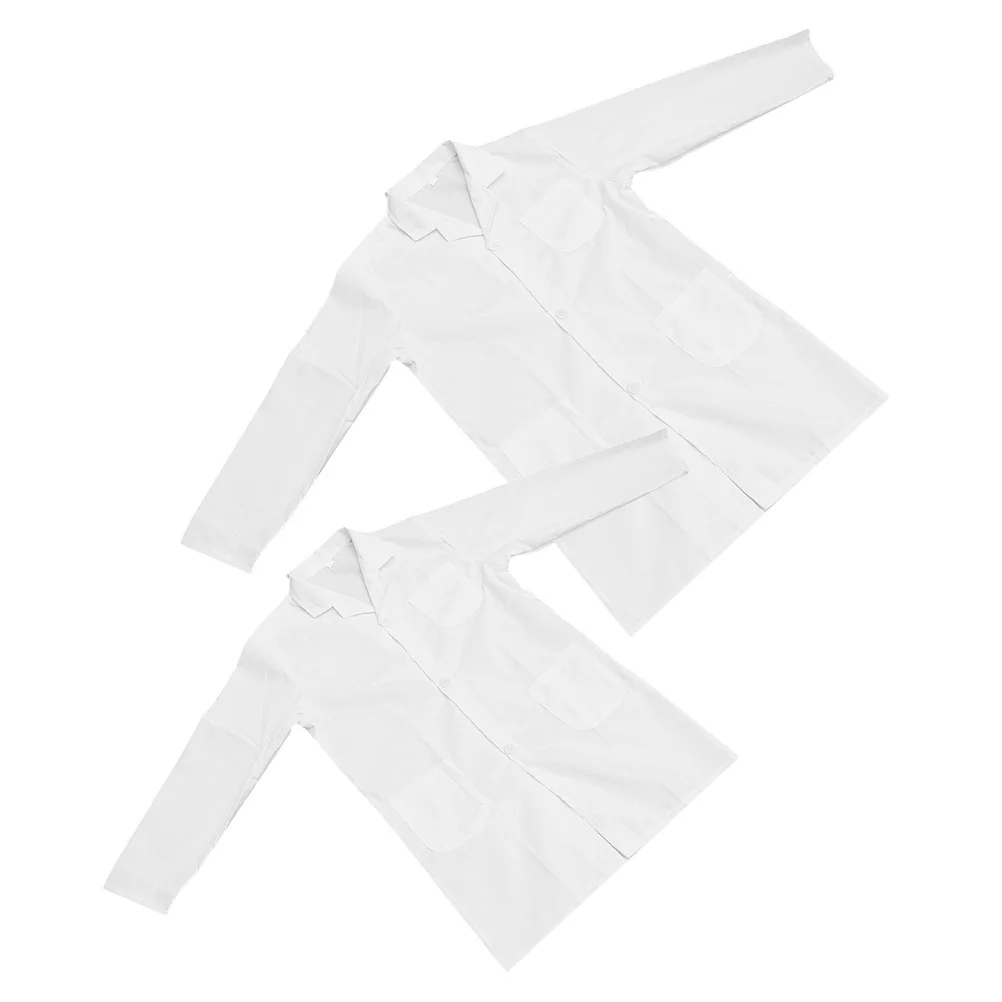 

2Pcs Kids Lab Coats Toddler Cotton Scientist Costume Washable Durable Breathable Kids Science Clothes Cosplay Party Role Play