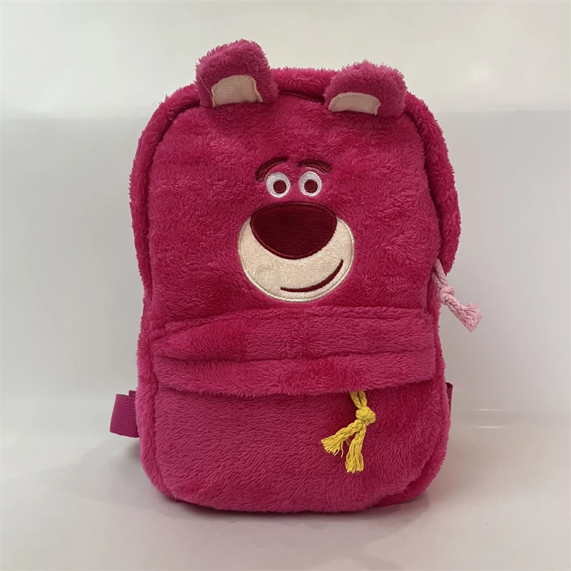 Disney Lotso Bear S5549 Fashion Anime Plush Backpack Cartoon Bags Doll Backpacks Child Unisex Gift