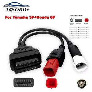 3 -in -1 Motorraddiagnosekabel für Yamaha, 3 Stifte, 4 Stifte, Honda, 6 Stifte, OBD2, OBD 2 Kabeladapter, Motorverlängerungskabel 10 Hauptverkäufe OBD2 -Kabel - №2