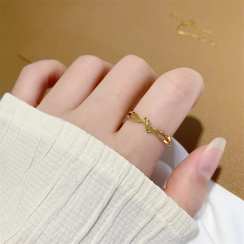 

Hot Selling Brass Gold-plated Color Adjustable Irregular Ring For Women Fashion Jewellery Valentine's day Gifts