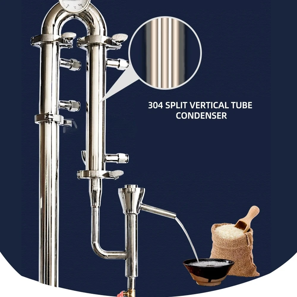 

15L 25L 35L Home stainless steel distillation brewing equipment 220V brewing machine alcohol distiller