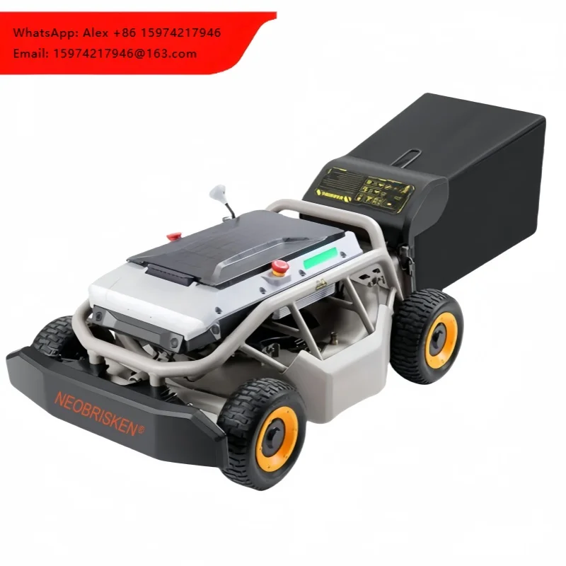 Autonomous GPS Robot-Style Lawn Mower Remote Control DIY Power Source Battery Operated Autonomous GPS Remote Control Lawn Mower