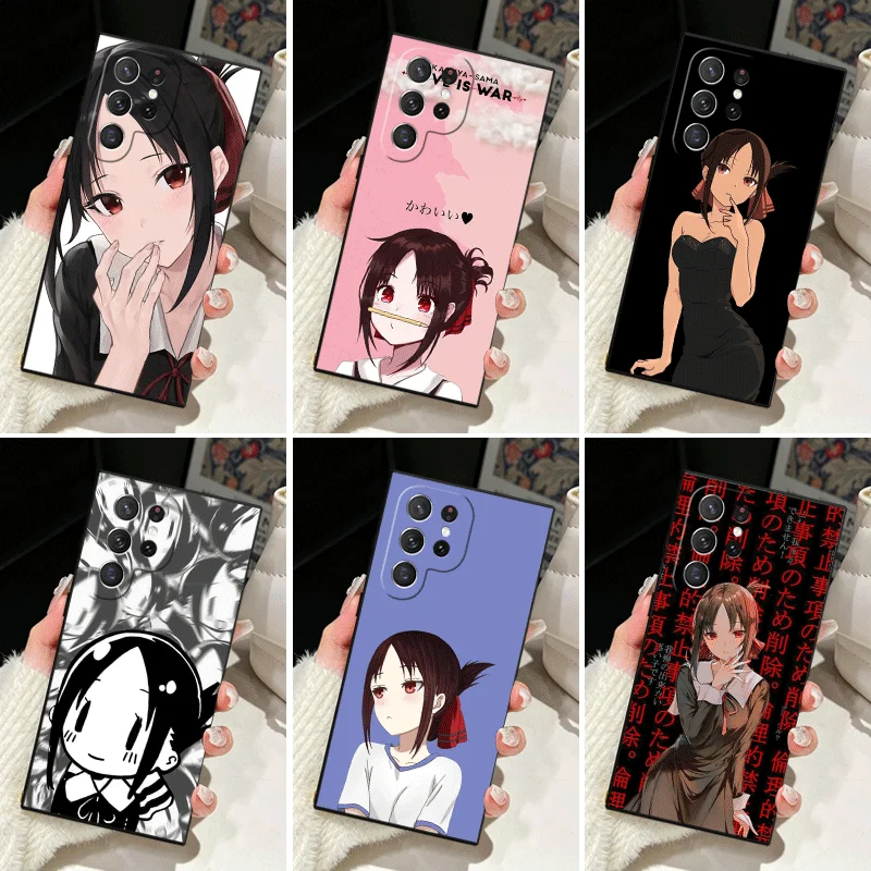 Soft Silicone Phone Case for Samsung Galaxy S25 S26 Ultra Kaguya Sama Shinomiya Shell S24 FE S23 S22 Plus S21 S20 + Edge Cover