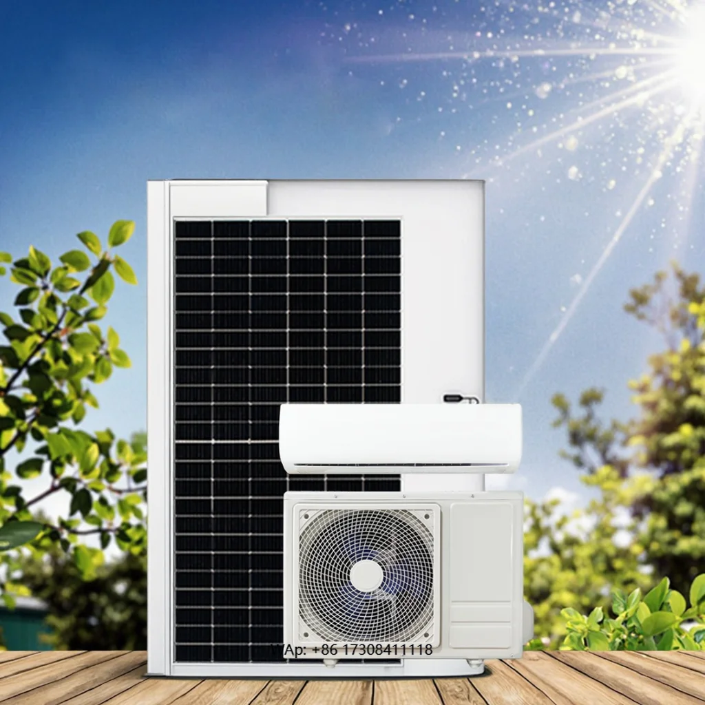 

DC24/48V Split Solar Mini AC air Conditioner Smart R32 Inverter for Home/Office (12000BTU MPPT Hybrid Off-Grid Wall Mounted)