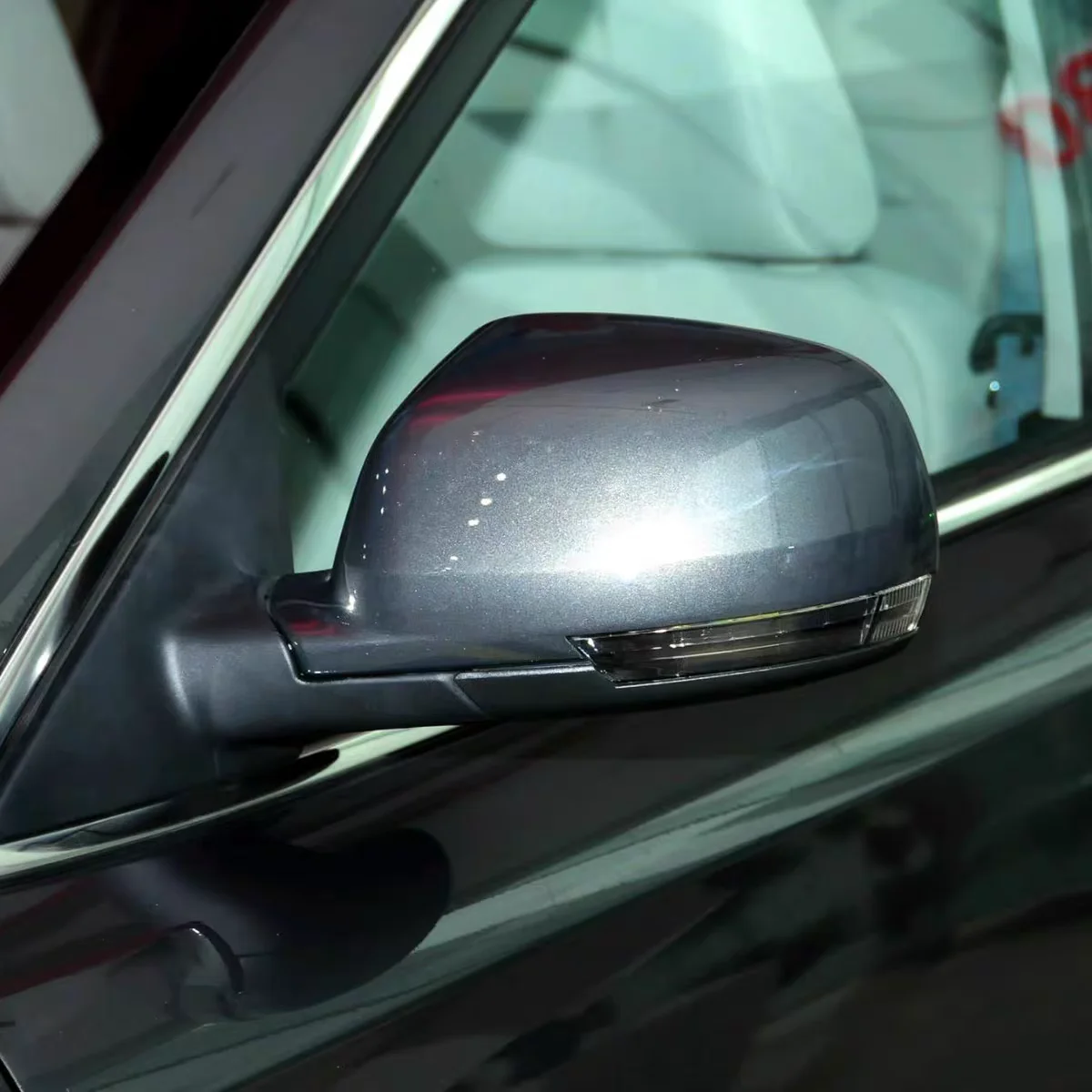 مجموعة مرآة الرؤية الخلفية الخارجية، مرآة الرؤية الخلفية 5 خطوط و8 خطوط أبيض/أسود/أحمر/رمادي/فضي لـ FAW Besturn X80 13-16 #5