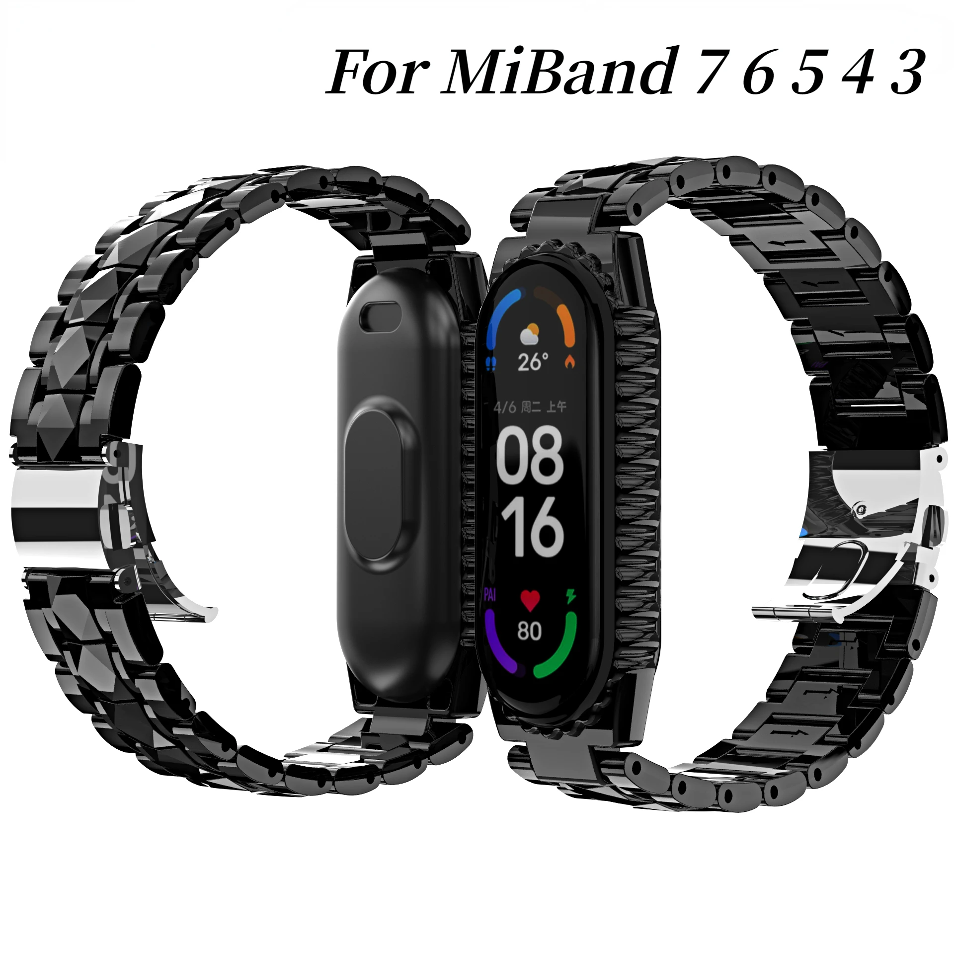 

Glacier strap For Xiaomi Mi band 7 6 5 4 3 Men/Women replacement smart Miband 6 5 4 bracelet wristband Correa For Mi band 7 Belt