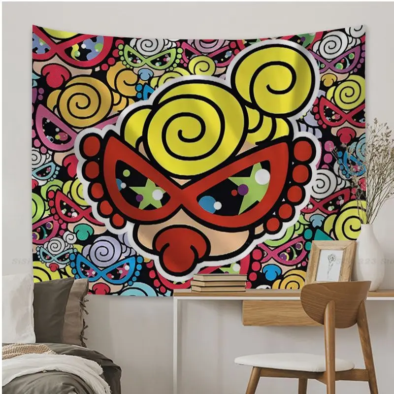 Japan Fashion Hysteric Mini Cartoon Tapestry Art Science Fiction Room Home Decor Cheap Hippie Wall Hanging