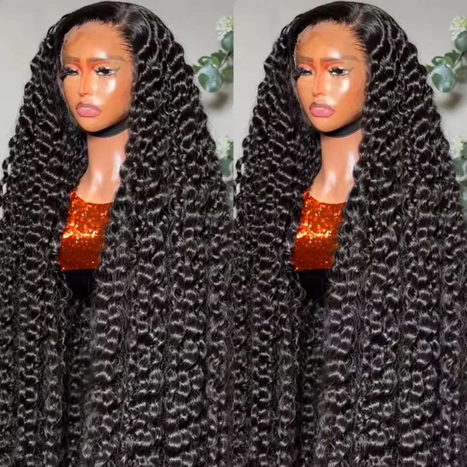 Глубокая волна 13X6 Hd Парик из натуральных волос на кружеве 40 дюймов Парик из натуральных волос на кружеве Hd 13X4 Ombre Бесклеевые парики из натуральных волос 5X5 Hd Парики с закрытием шнурка
