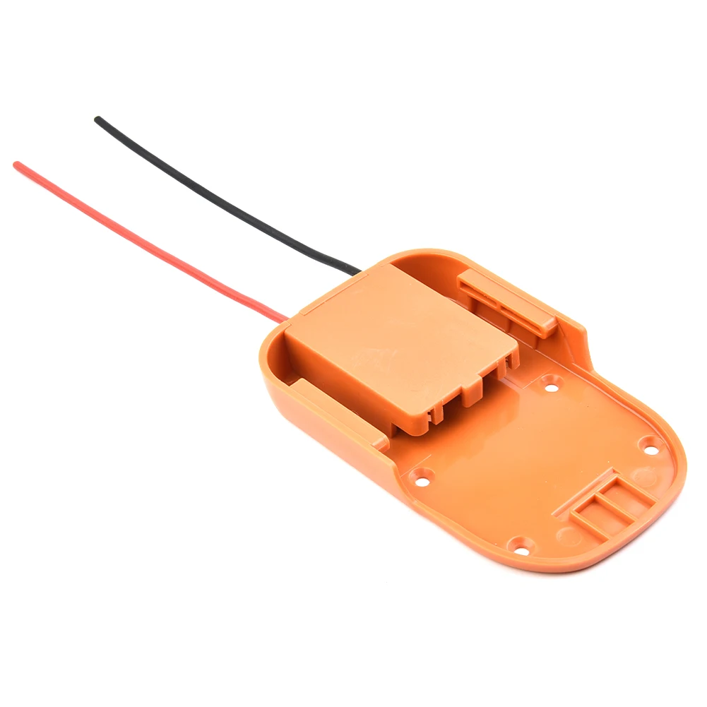 

Разъем питания док-станции, адаптер батареи, провод 12AWG, 1 шт., ABS для разъемов питания AEG 18 В для RIDGID 18 В, промышленный оранжевый