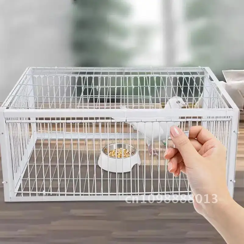 

Pigeon Trap Auto Trap Bird Cage Pigeon Dove Cage Easy Entry Trap Cage Assembly Escape-Proof One-Way Coop Chicken Bird