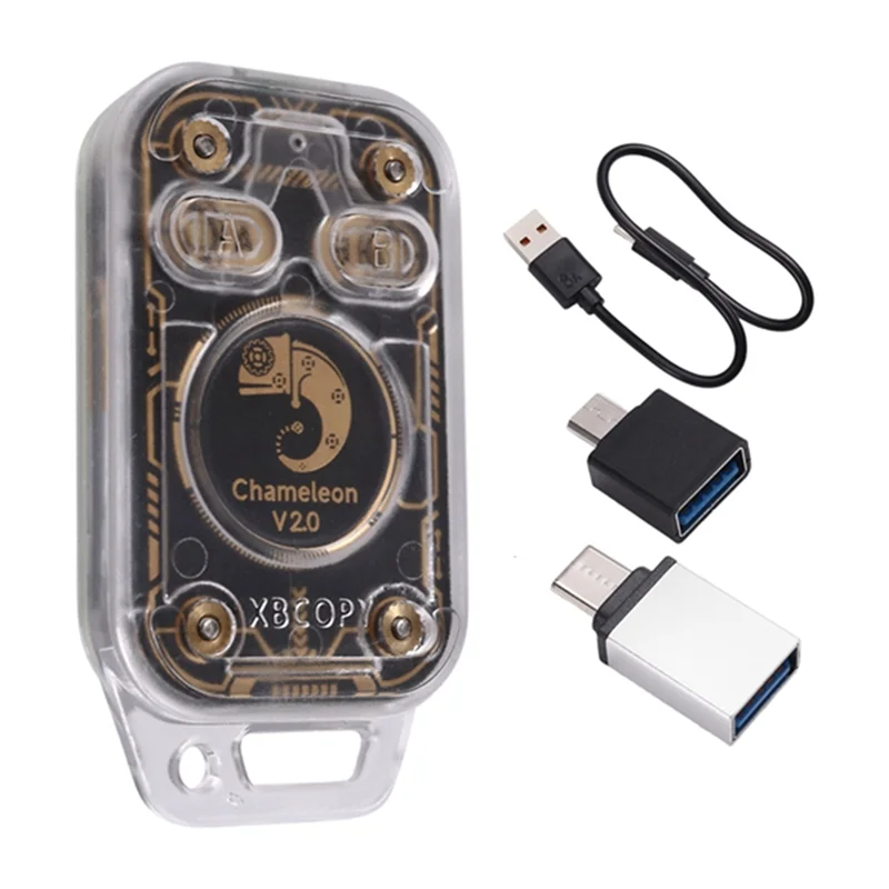【RECOMENDAR】Chameleon V2.0 NFC Duplicator RFID Smart Chip Reader Emulator 125K 13.56Mhz Card Decode+ 4XCUID Keychain Chameleon U
