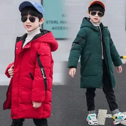 5-14 years old boy's coat, 2024 new winter children's down padded jacket boys casual outerwear cotton-padded jacket 120-170cm
