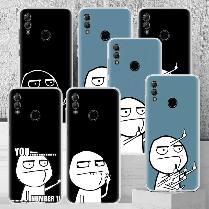 Funny Man Than Middle Finger Phone Case Capa For Huawei Honor 9 10 Lite 9X 8X 8A 8S Y5 Y6 Y7 Y9 P Smart Z 2019 1020i Pattern Coq