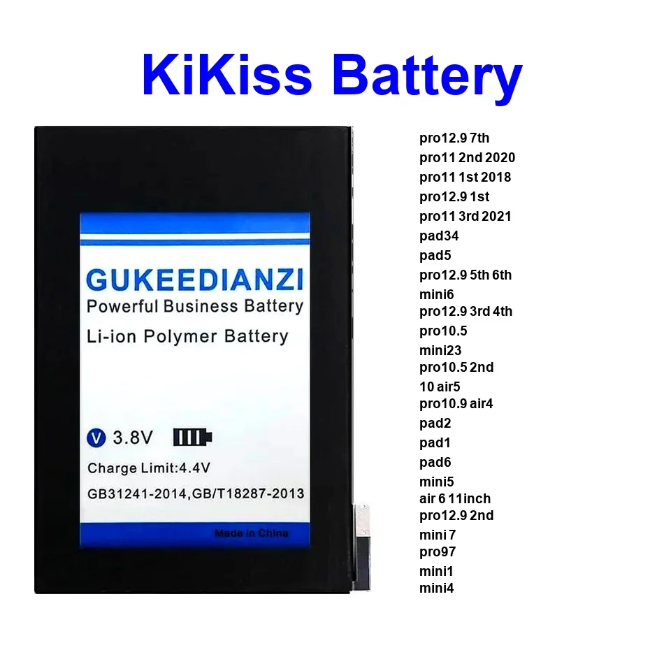 

Аккумулятор для Apple iPad 1 2 3 4 5 6 10 12.9 5-го 7-го поколения A1577 A1584 A1652 Air 4-го поколения 11 Pro Mini 2020 PAD1
