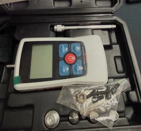 Digital Push Pull Force Tester for Spring Compression and Elasticity Testing with High Precision Gauge