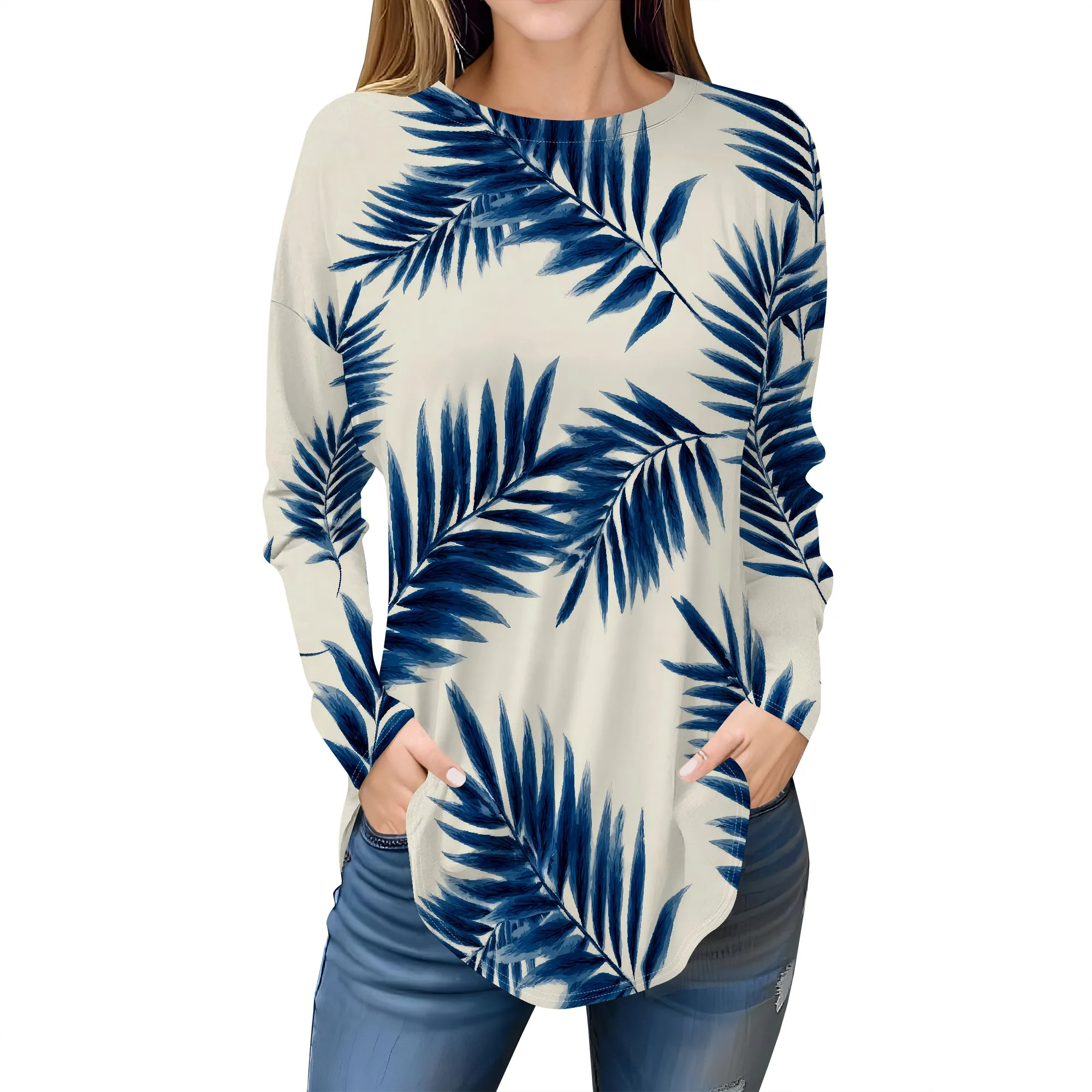 

Long Sleeve Shirts for Women - Womens T Shirts Long Sleeve Crew Neck Shirts Basic Tee Sort Comfy Printed Tops Blouse