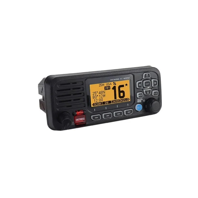 Émetteur-récepteur marin VHF 25W IC-M330 IPX7, étanche IC-M330G, plage de Communication Radio Mobile supérieure à 10KM pour Icom