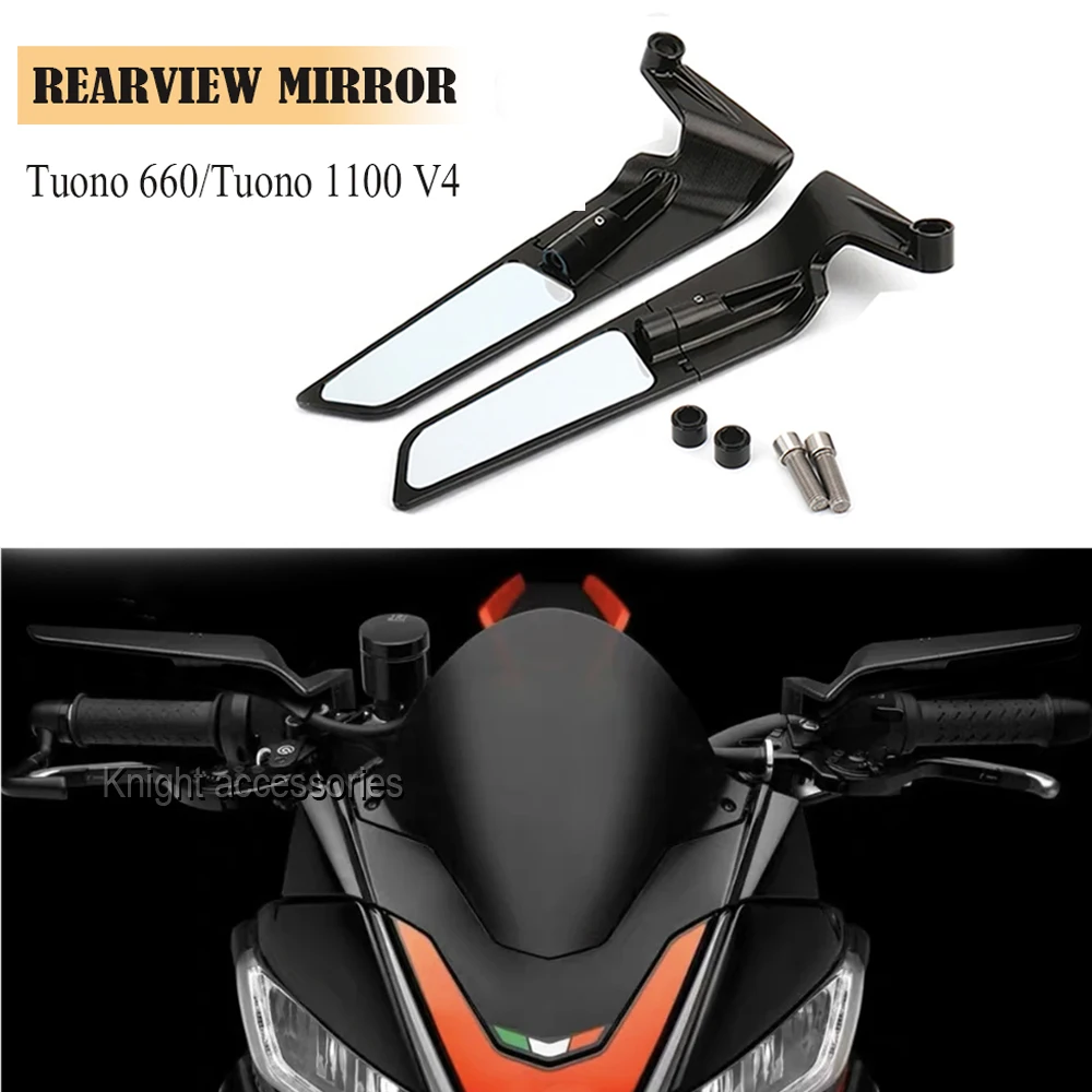 

For Aprilia Tuono 660 Factory 2022 2023 Tuono 1100 V4 2019 2020 2021 Motorcycle Wind Wing Adjustable Rotating Rearview Mirror