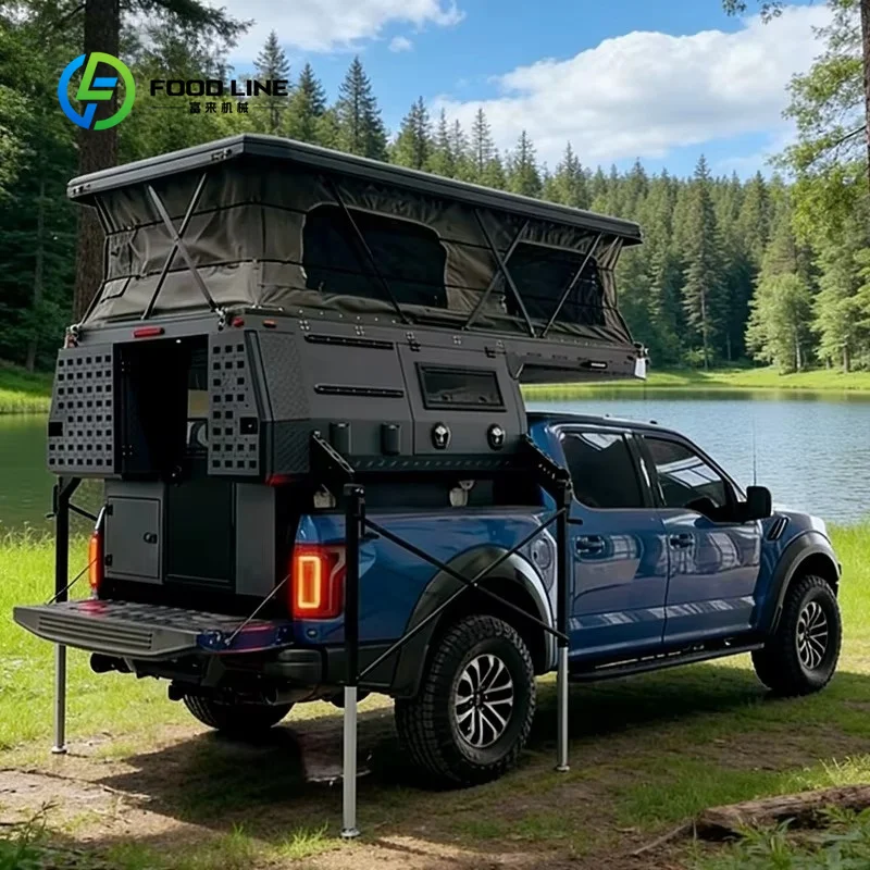 Customized Slide In Truck Bed Camper Pop Up Roof Top Tent For Ford Raptor Overland Adventures Bulk Order Price Reduced