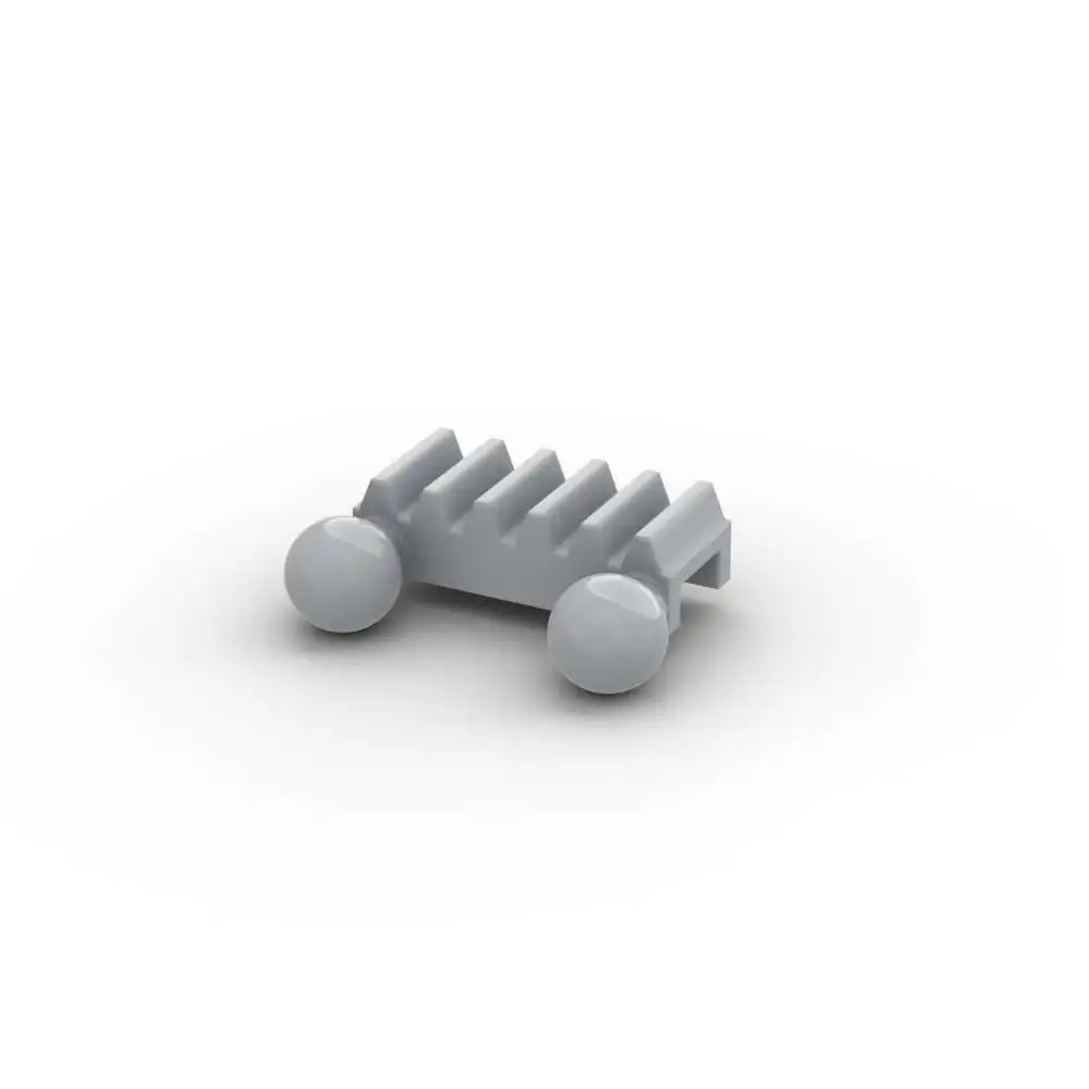 Moc 10 pçs 6574 1x2 engrenagem rack blocos de construção kit com 2 bola reboque tijolos partícula puzzle idéia brinquedo diy crianças aniversário presente do miúdo