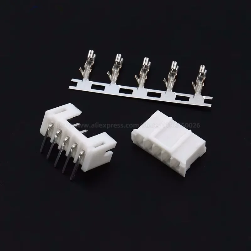 100PCS JST PH 2.0 2P 3P 4P 5P 6P 7P 8P 9P 10P 11P 12 pin Header PH2.0 2mm Connectors Leads PH-AW PH-Y Curved pins Male shell