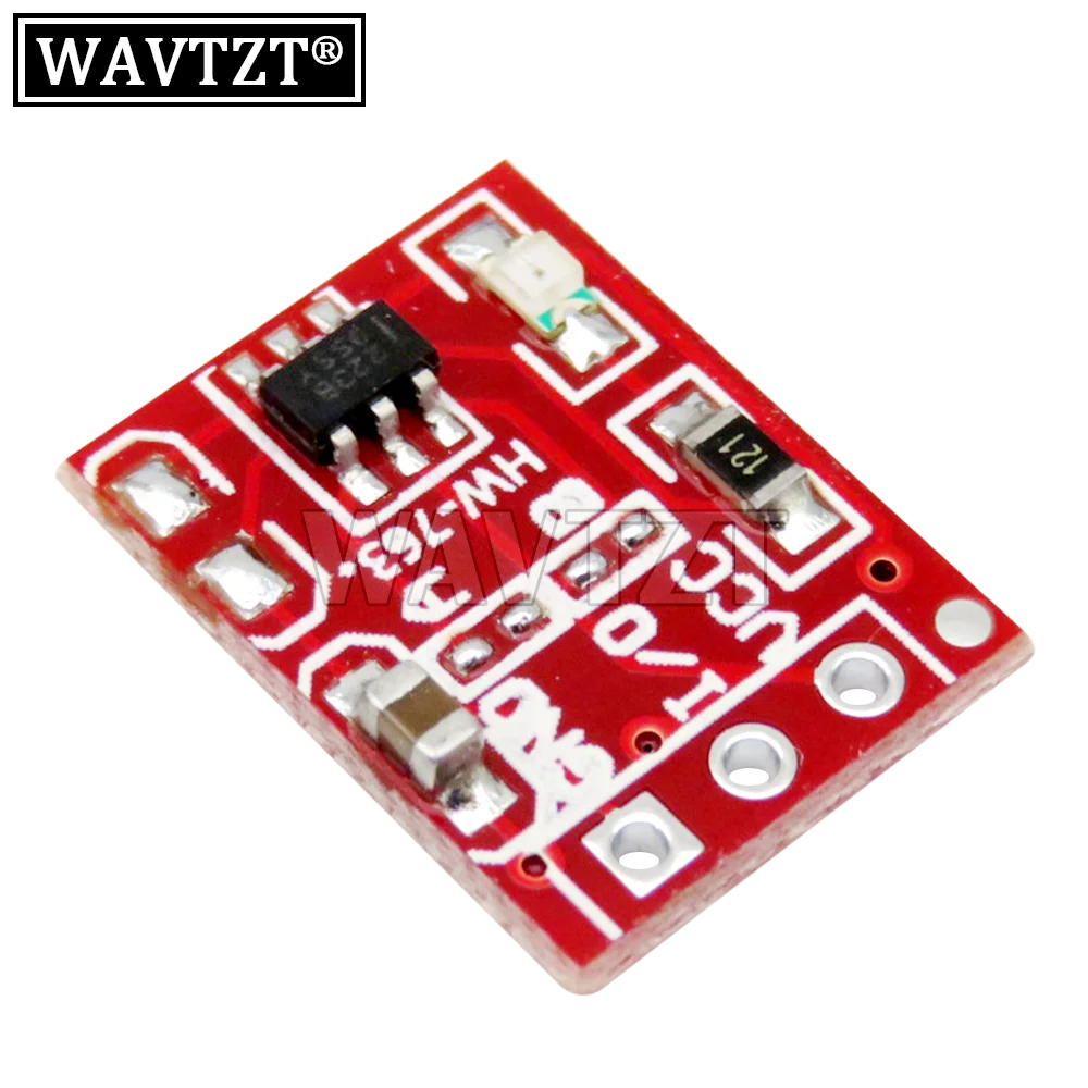 WAVTZT 10PCS/LOT TTP223 Touch Button Module Capacitor Type Single Channel Self Locking Touch Switch Sensor TTP223-BA6 SOP23-6