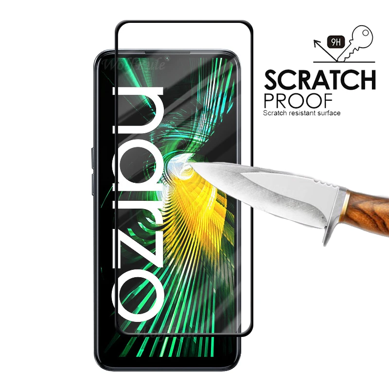 4-in-1 For OPPO Realme Narzo 50 5G Glass For Realme Narzo 50 5G Glass Full Screen Protector For Realme Narzo 30 50 5G Lens Glass