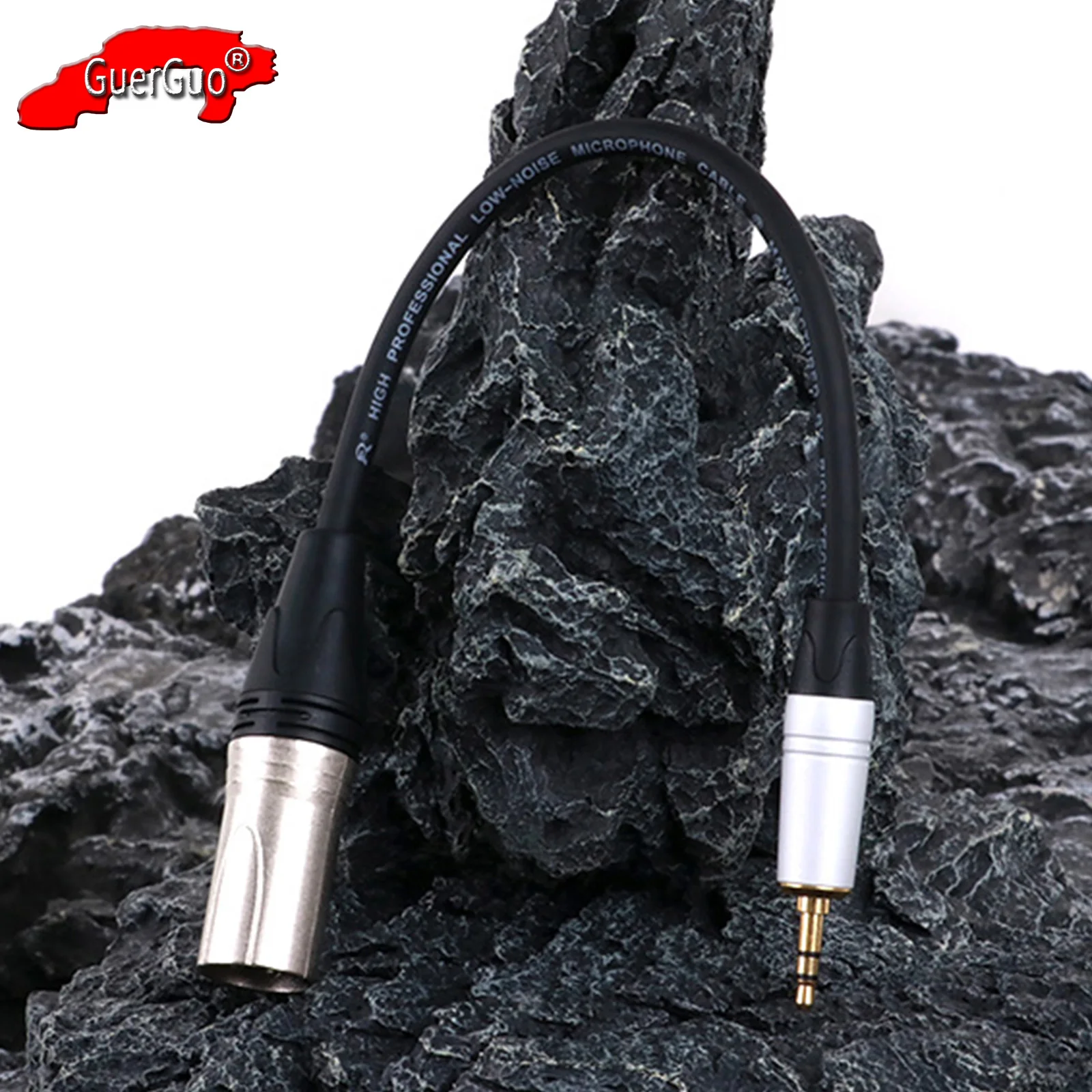 

AUX 3.5mm TRS Male Jack to 3Pin XLR Male Stereo Microphone Cable Audio Extension Converter Adapter Cord for Laptop Speaker Mixer