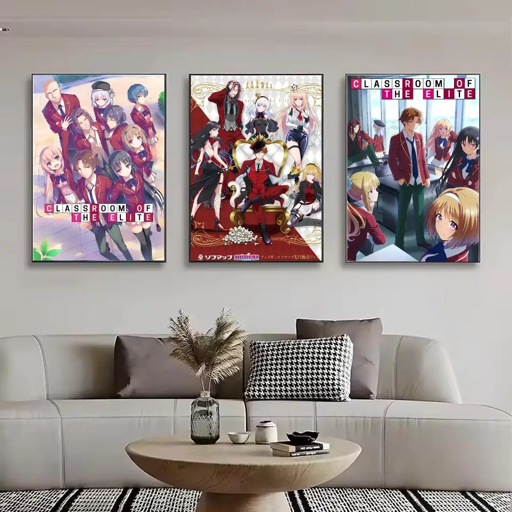 Anime Classroom of the Elite Painting Calligraphy Stylish Canvas Poster Wall Art for Bedroom Living Room Study Home Decor Gift