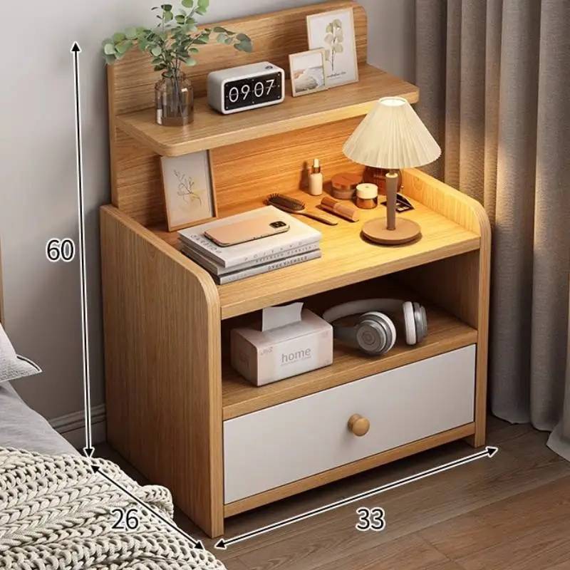 White Office Narrow Nightstands Nordic Organizer Luxury Modern Nightstands Bookshelf Dresser Comodino Camera Da Letto Furniture