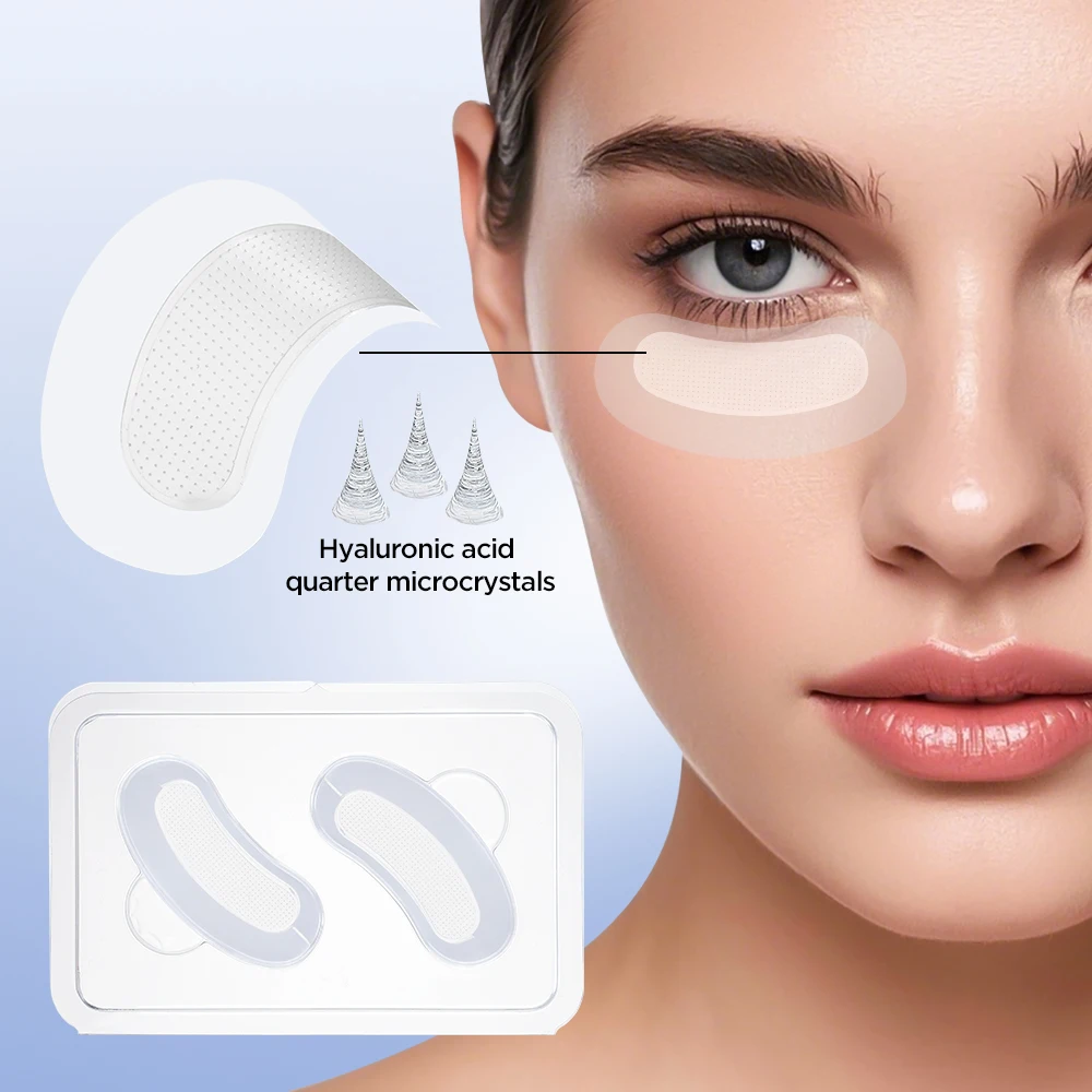 2/20PCS Microneedle Eye Patches Mask Korean Skin Care Hyaluronic Acid for Anti Wrinkle Aging Dark Circle Eyes Mask Moisturizing