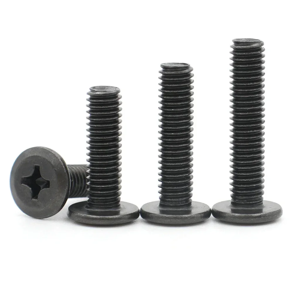 10/20/50Pcs Phillips Countersunk Flat Head Screw Black Carbon Steel M3 M4 M5 M6 M8 Cross Recessed Furniture Assembly Bolt