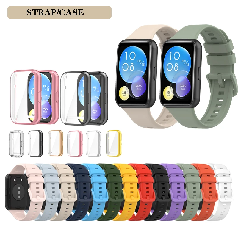 

Strap / Case Soft Silicone Replacement Band for Huawei watch fit 2 / Fit2 Wristband