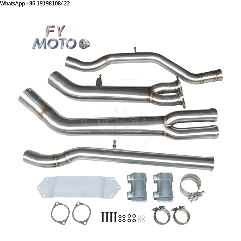 Exhaust Midpipe for S55 F80 F82 M3 M4 2014+ Two Pieces Design