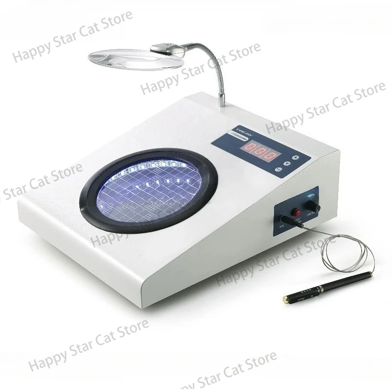 J-2 J-2S J-3 Bacterial Colony Counter White LED Array Display Colonometer 50~150mm for Laboratory Use