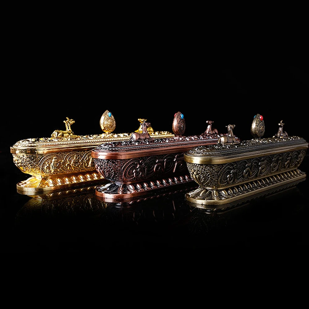 Tibet Incense Burner Antique Handmade Incense Stick Holder Teahouse Home Office Decoration Crafts Ornaments 3