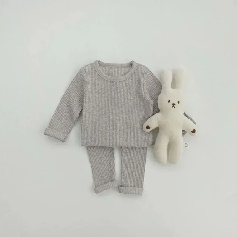 Autumn Winter Fallow Thermal Underwear Suit Baby Clothing Sets Boys Girls Pajama Sets Baby Warm Sleepwear Kids Clothes